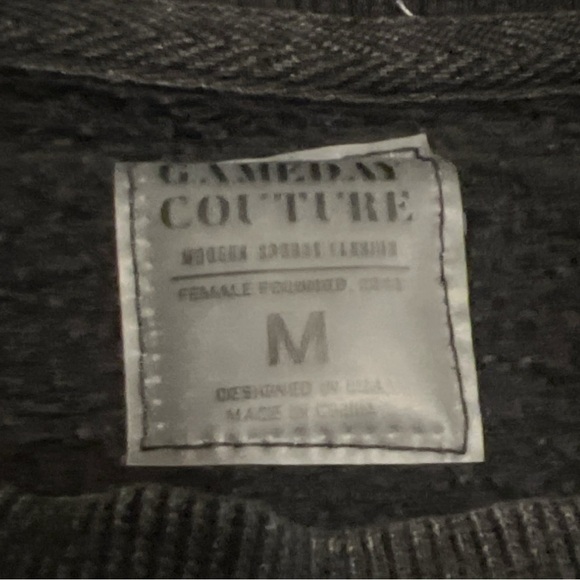 Gameday Couture Black Baltimore Ravens Vintage Wash Oversized Crewneck Pullover - Picture 8 of 9